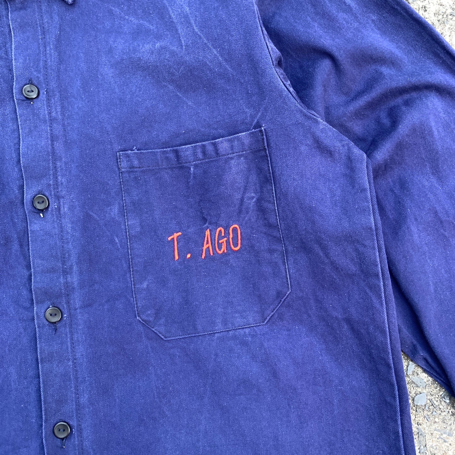 1980s -  Euro Work Heavy Shirt - L