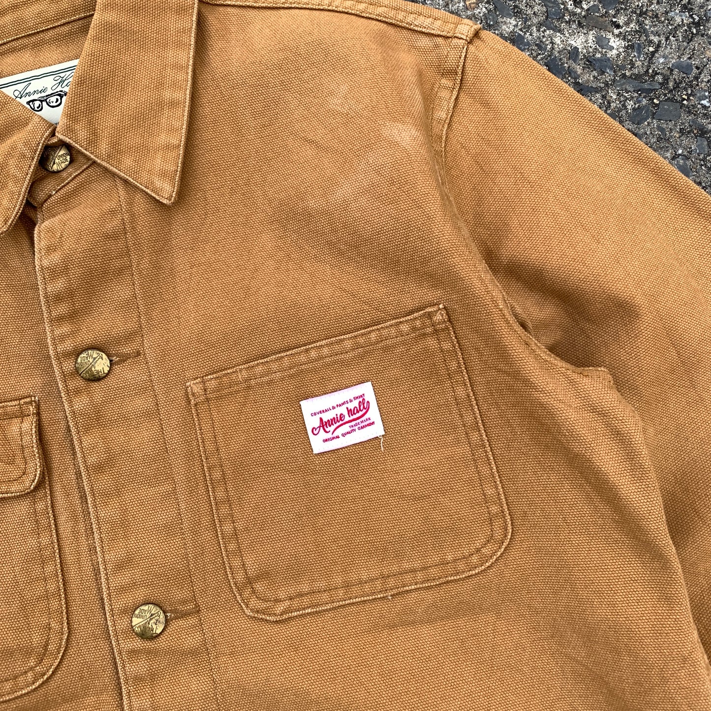 RARE - 'Annie Hall' - Heavy Canvas Chore Jacket - Japan - L