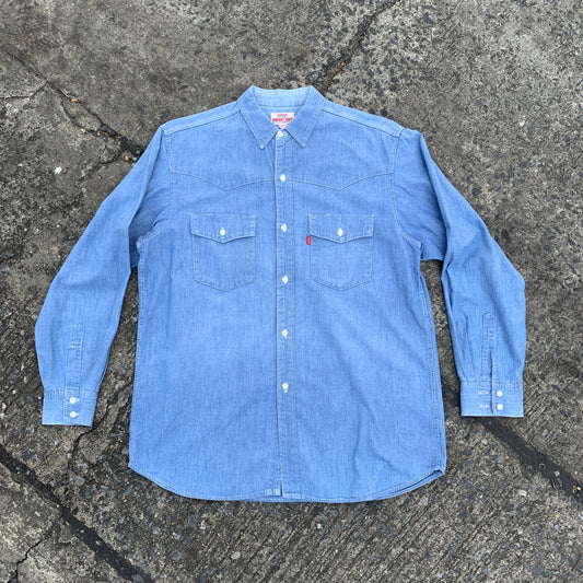 'Edwin' -  Dungaree Chambray Shirt - Japan - L